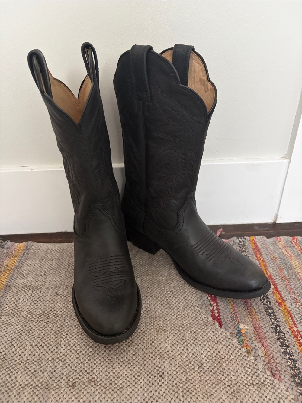 Shyanne Black Western Cowboy Boots for Women